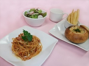 パンポッドクラムチャウダ-&ミニスパゲティ-